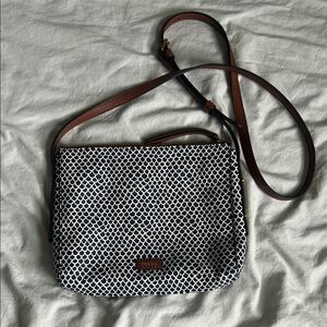 Fossil navy scale crossbody bag